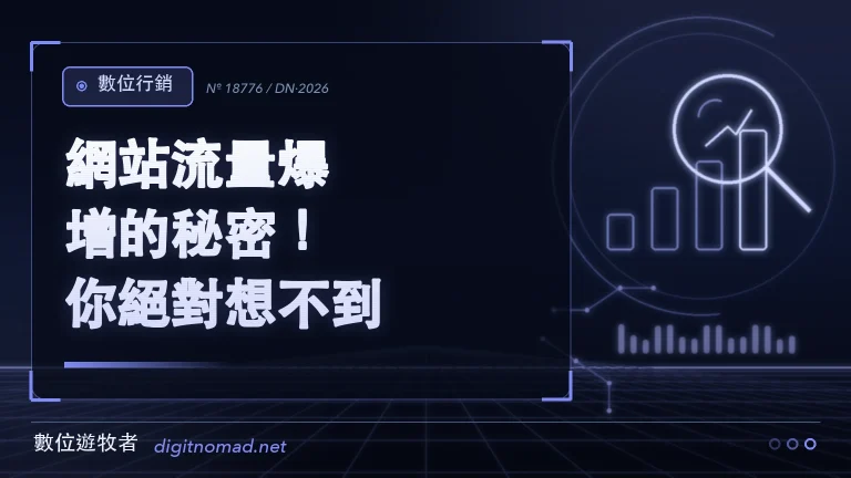 網站流量爆增的秘密！你絕對想不到！