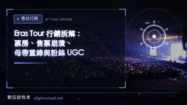 Eras Tour 行銷拆解:票房、售票崩潰、母帶重錄與粉絲 UGC 6 Eras Tour 行銷拆解:票房、售票崩潰、母帶重錄與粉絲 UGC|數位遊牧者